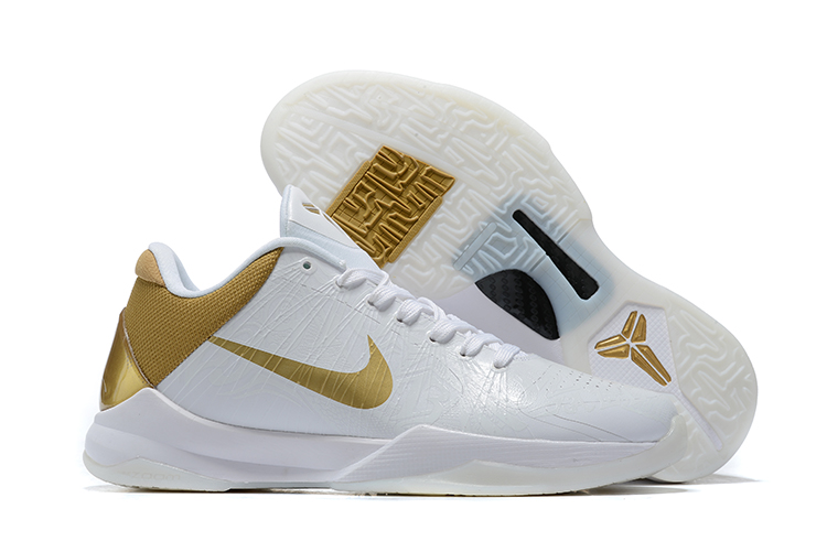 Nike Kobe 5 White Gold
